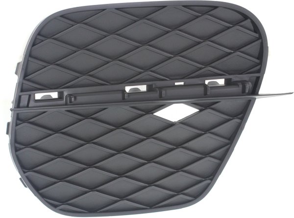 Front Bumper Grille for BMW X5 2011-2013, Right (Passenger) Outer Side, Black, without M Package, Closed Grille, Replacement