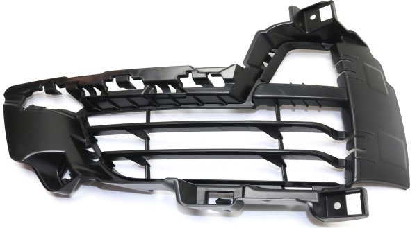 Front Bumper Grille for BMW X5 2014-2018, Left (Driver) Side, Outer, Textured Black, Open Grid, without M Sport Line, Replacement