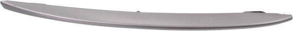 Front Bumper Molding for BMW 5-Series 2011-2013, Right (Passenger) Outer, Silver Grille Molding, Sedan without M Package, Replacement Models: 520i, 523i, 525i, 528i, 530i, 540i, 550i.