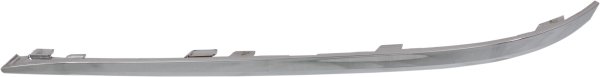 Front Bumper Molding for BMW 7-Series 2013-2015, Left (Driver) Side, Chrome, without M Package, Replacement