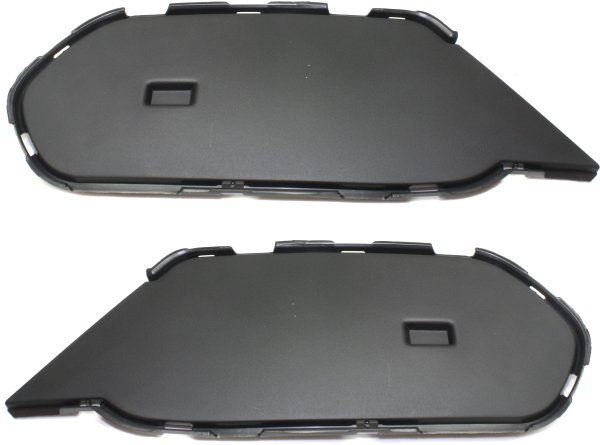 Front Bumper Grille for BMW X1 2013-2015, Right (Passenger) and Left (Driver), Inner, Textured Black, without M Sport Package, Replacement