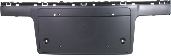 Front Bumper Bracket for BMW 745LI, 2002-2005, License Base, Black, Replacement