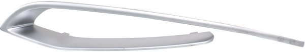 Front Bumper Grille Molding for BMW 5-Series 2014-2016, Left (Driver), Chrome, Modern Line without M Sport Package, Sedan, Replacement Models: 528i, 535i, 550i, 535d, xDrive.