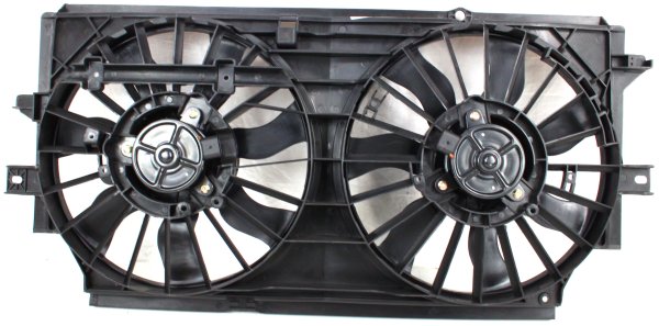 Radiator Fan Shroud Assembly for Buick Regal 2002-2004, Dual Fan, Replacement
