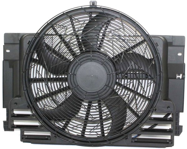A/C Condenser Fan Assembly for BMW X5 2000-2006 Models without Control Module, Replacement