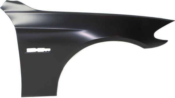 Front Fender for BMW 5-Series 2011-2016, Right (Passenger) Side, Primed (Ready to Paint), Steel, Sedan, Replacement Models: 528i, 535i, 550i.
