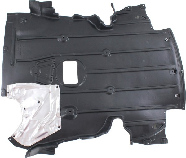 Engine Splash Shield for BMW 3-Series 2007-2013, Front Under Cover with Aluminum Pad, 3.0L Engine, with M Package, All-wheel Drive/Rear-wheel Drive, Coupe, Replacement - Fits 328i, 335i, 335is
