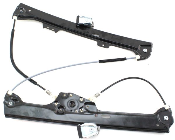 Front Window Regulator for BMW 5-Series 2004-2010, Right (Passenger) Side, Power Operated, without Motor, Replacement
