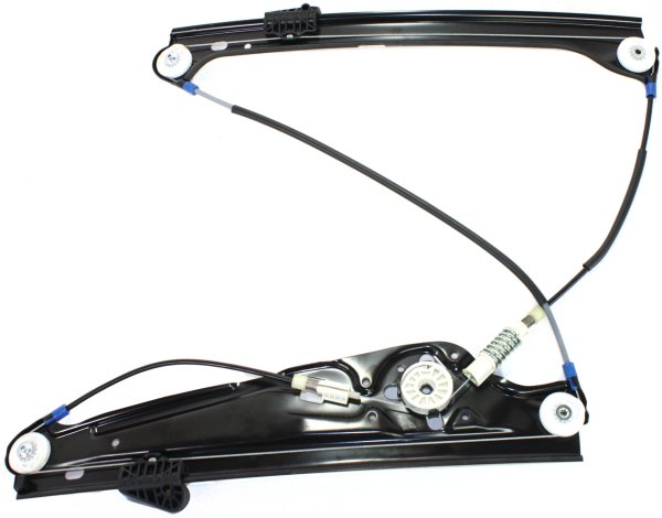 Front Window Regulator for BMW 7-Series 2002-2008, Right (Passenger), Power, without Motor, Replacement - Fits 745i, 745Li, 750i, 750Li, 760i, 760Li.