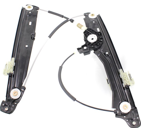 Front Window Regulator for BMW 7-Series 2009-2015, Right (Passenger), Power Operated, without Motor, Replacement