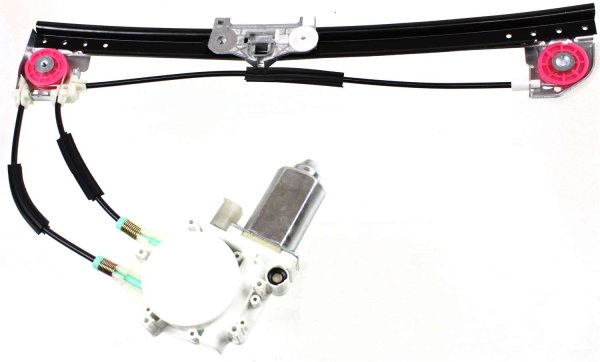 Power Rear Window Regulator with Motor for BMW 5-Series 1997-1999, Left (Driver), till March 1999, Replacement Models: 520i, 523i, 528i, 530i, 540i, M5.