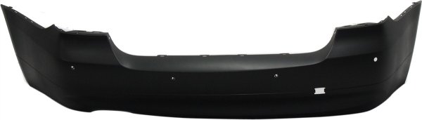 Rear Bumper Cover for BMW 3-Series 2006-2008, Primed (Ready to Paint), without M Package, with Parking Distance Control Sensor Holes, Sedan (Excl. 2007-2008 models with Turbo), Replacement