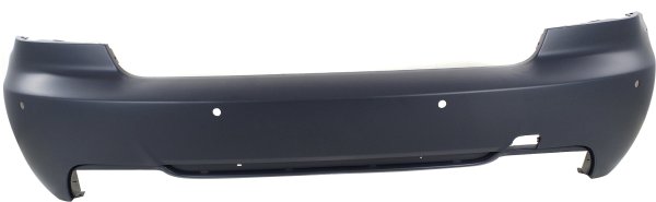 Rear Bumper Cover for BMW 3-Series 2007-2013, Primed (Ready to Paint), 3.0L Engine, with M Package, with Park Distance Control Sensor Holes, Convertible/Coupe, Replacement Models: 325i, 330i, 335i.