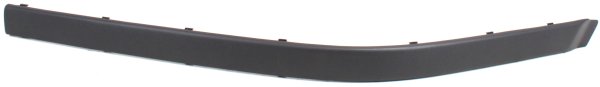 Front Bumper Molding for BMW 5-Series 1997-2000, Left (Driver), Outer, Black, Replacement Final single-model list: 520i, 523i, 528i, 530i, 535i, 540i, M5.