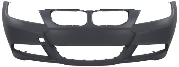 Front Bumper Cover for BMW 3-Series 2006-2012, Primed (Ready to Paint), with M Package, without Headlight Washer and Parking Distance Control Sensor Holes, for Sedan 2006-2011/Wagon 2006-2012, Replacement