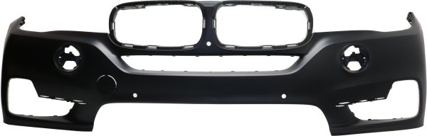 Front Bumper Cover for BMW X5 2014-2018, Primed (Ready to Paint), Without M Sport Line, Without Headlight/Intelligent Parking Assist System Holes/Night Vision, with Surround View, Replacement