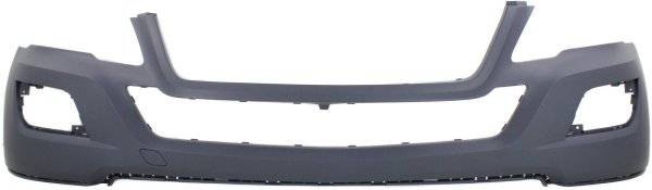 Front Bumper Cover Primed (Ready to Paint) for Mercedes M-Class 2009-2011 without Sport Package, without Headlight and Parktronic Holes, Replacement