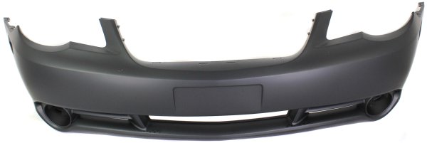 Front Bumper Cover for Chrysler Sebring 2007-2010, Primed (Ready to Paint), with Fog Light Holes, Convertible/Sedan, Replacement