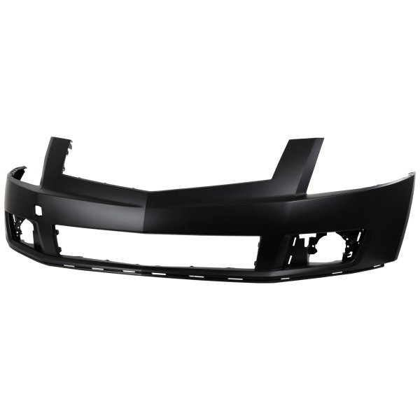 Front Bumper Cover for Cadillac SRX 2010-2012, Upper Section, Primed (Ready to Paint), w/o Headlight and Parking Assist Sensor Holes, Replacement