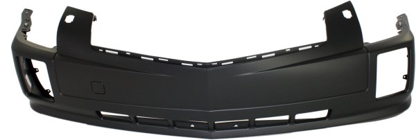 Front Bumper Cover for Cadillac SRX 2004-2009, Primed (Ready to Paint), without Sport Package, with Headlight Washer Holes, Replacement