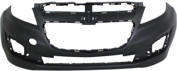 Front Bumper Cover for Chevrolet Spark 2013-2015, Primed (Ready to Paint), with Fog Light Holes, Replacement