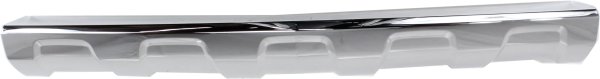 Front Bumper Molding for Chevrolet Equinox 2010-2015, Fascia with Chrome Package, Replacement
