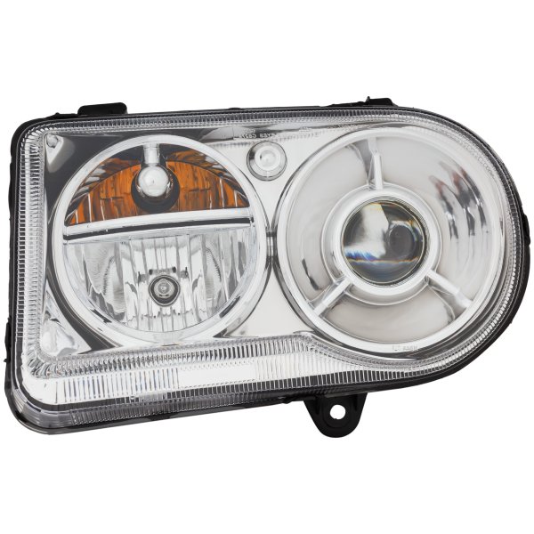 Headlight for Chrysler 300 2005-2010 Left (Driver), Lens and Housing, Xenon without High-Intensity Discharge Kit, C Models, Replacement
