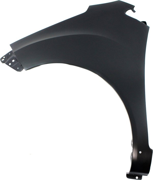 Front Fender for Chevrolet Spark 2013-2015, Left (Driver), Primed (Ready to Paint), without Side Light Hole, with Rocker Molding Hole, Replacement