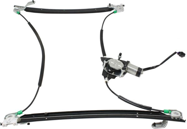 Front Window Regulator for Dodge Caravan 2001-2003, Left (Driver), Power, with Motor, Replacement