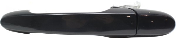 Rear Exterior Door Handle for Chevrolet Cobalt 2005-2010, Left (Driver), Smooth Black, Vertical Screw, with Long Hardware, Replacement