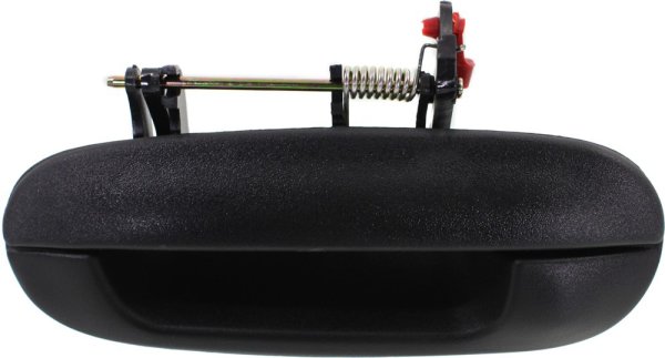 Rear Exterior Door Handle, Textured Black, 1 Screw for Chevrolet Trailblazer/GMC Envoy 2002-2009, Left (Driver), Replacement