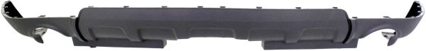 Rear Bumper Cover for Chevrolet Equinox 2010-2015, Lower, Textured, Without Chrome Package and Outer Sensor Holes, With Dual Exhaust Holes, LT Model, Replacement