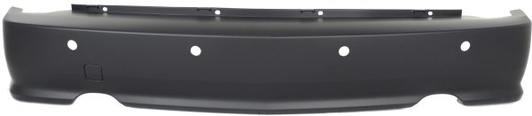 Rear Bumper Cover for Cadillac SRX 2004-2009, Primed (Ready to Paint), Without Sport Package, With Rear Object Sensor Holes, Replacement