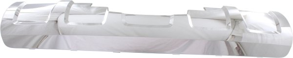 Rear Bumper Molding Lower Cover for Chevrolet Equinox 2010-2015, Chrome, with Chrome Package, Replacement