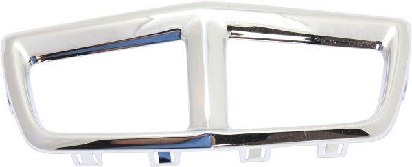 Rear Bumper Molding with Tailpipe Bezel for Cadillac CTS Coupe Model 2011-2015, Stainless, Exc. V Model, Replacement