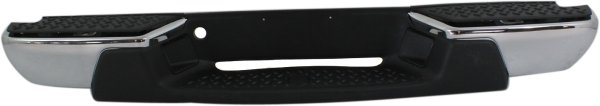 Step Bumper, Face Bar and Pad for 2008-2012 Chevrolet Colorado / GMC Canyon, All Cab Types, Chrome, without Extreme and Towing Package, Pad Provision, without Mounting Bracket, Replacement