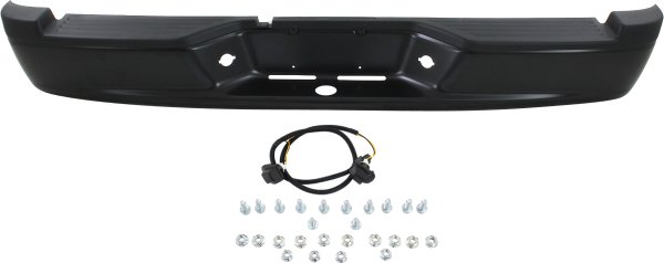 Step Bumper, Face Bar and Pad for 2005-2011 Dakota, with Pad Provision, without Mounting Bracket, Painted Black, Suitable for All Cab Types, Replacement