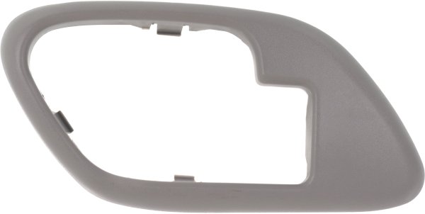Gray Interior Front Door Handle Case for Chevrolet C/K Full Size Pickup 1995-2002, Suburban 1995-1999, Left (Driver), Plastic, Replacement