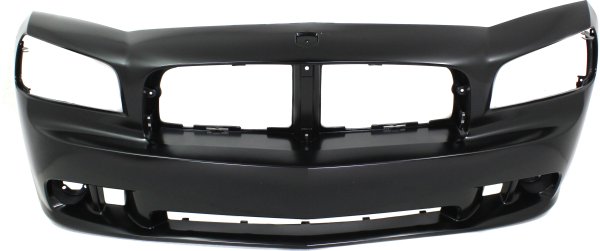Front Bumper Cover for Dodge Charger 2006-2010, Primed (Ready to Paint), SRT Model, (Performance Package for 2009-2010), Replacement