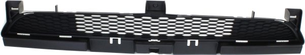 Front Bumper Grille for Dodge Charger 2011-2014, Textured Gray, without Adaptive Cruise Control, for R/T, SE and SXT Models, Replacement
