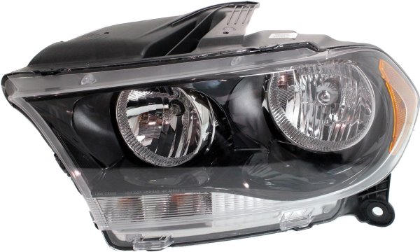 Headlight Assembly for 2011-2013 Durango, Left (Driver) Side, Halogen, Black Interior, Replacement
