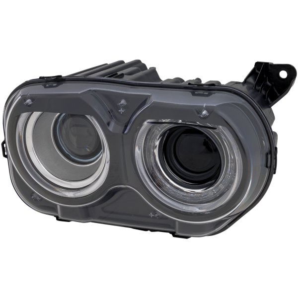 Headlight Assembly for 2015-2023 Dodge Challenger Right (Passenger), Halogen, Without Air Ducts, Replacement