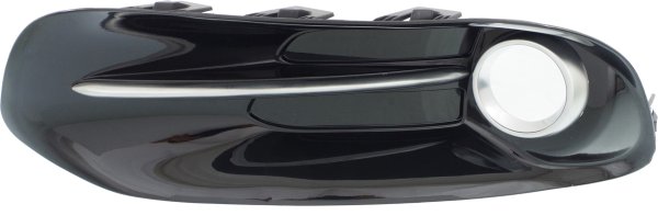 Front Fog Light Molding for Dodge Dart 2013-2016, Left (Driver), Black with Chrome Trim, Replacement