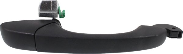 Front Exterior Door Handle for Dodge Caliber 2007-2012, Jeep Patriot and Compass 2007-2017, Right (Passenger), Textured Black, Without Keyhole, Replacement