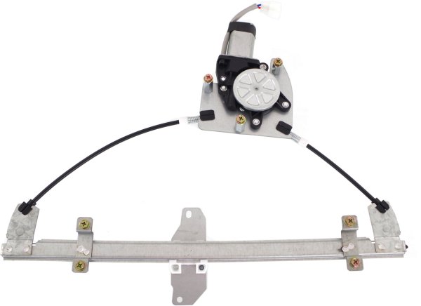 Front Window Regulator for Daewoo Lanos 1998-2002, Left (Driver), Power, with Motor, Sedan, Replacement