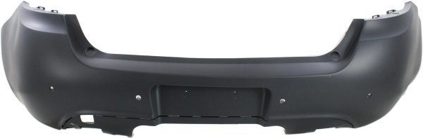 Rear Bumper Cover for Dodge Dart 2013-2016, Primed (Ready to Paint), with Parking Aid Sensor Holes, Replacement