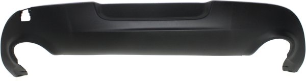Rear Bumper Cover for Dodge DART 2013-2016, Lower Fascia, Textured Surface with Chrome Molding, Replacement