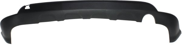 Rear Bumper Cover for Dodge Journey 2011-2020, Lower Section, Textured with Fascia, Single Exhaust Hole, Replacement