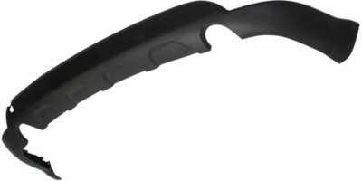 Lower Rear Bumper Cover for Dodge Journey 2011-2020, Textured with Fascia and Dual Exhaust Holes, Type 1 Replacement