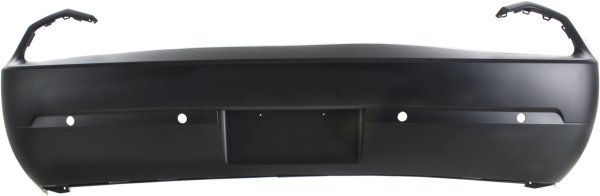 Rear Bumper Cover for 2012-2014 Dodge Challenger, Primed (Ready to Paint), with Parking Aid Sensor Holes, Replacement